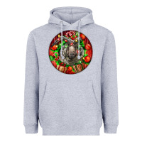 Heather Grey christmas navajo churro sheep Heavyweight Hoodie - LillyAllenDesigns