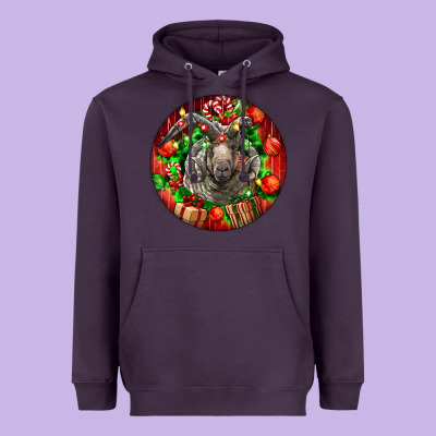 Christmas Navajo Churro Sheep Heavyweight Hoodie Designed By Lillyallendesigns