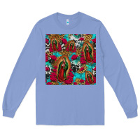 Colony Blue lady of guadalupe western seamless Long Sleeve Tee - Jasminsmagicworld
