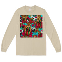 Mushroom lady of guadalupe western seamless Long Sleeve Tee - Jasminsmagicworld