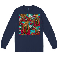 Navy lady of guadalupe western seamless Long Sleeve Tee - Jasminsmagicworld