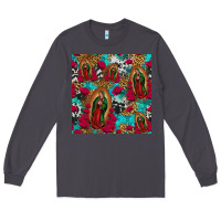 Smoke lady of guadalupe western seamless Long Sleeve Tee - Jasminsmagicworld