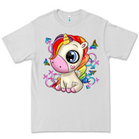 Dove Grey unicorn Premium Tee - Zillion Design Studio