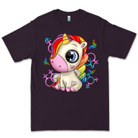 Plum unicorn Premium Tee - Zillion Design Studio