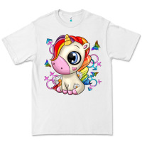 White unicorn Premium Tee - Zillion Design Studio