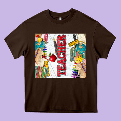 Teacher Heavy Core Tee Designed By Zillion Design Studio