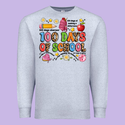 100 Days Of School Premium Sweatshirt Designed By Artiststas