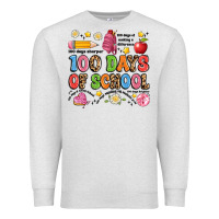 Oatmeal Heather 100 days of school Premium Sweatshirt - Artiststas