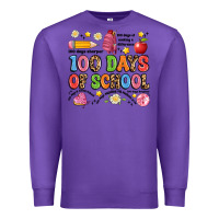 Purple 100 days of school Premium Sweatshirt - Artiststas