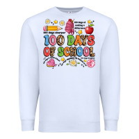 White 100 days of school Premium Sweatshirt - Artiststas