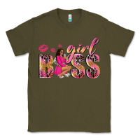Army Green girl boss afro black woman Classic Tee - NancyCooperArtShop