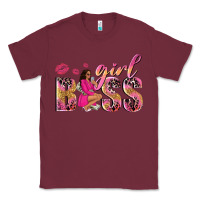 Burgundy girl boss afro black woman Classic Tee - NancyCooperArtShop