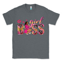 Charcoal Heather girl boss afro black woman Classic Tee - NancyCooperArtShop