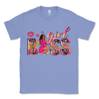 Colony Blue girl boss afro black woman Classic Tee - NancyCooperArtShop