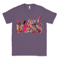 Lavender girl boss afro black woman Classic Tee - NancyCooperArtShop