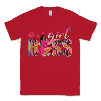 Red girl boss afro black woman Classic Tee - NancyCooperArtShop