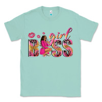 Seafoam girl boss afro black woman Classic Tee - NancyCooperArtShop