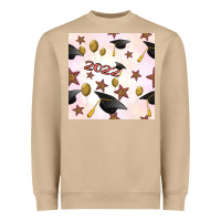 Mushroom 2022 to graduation seamless pattern Heavyweight Sweatshirt - BundleAndBundleShop