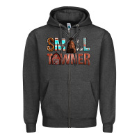 Charcoal Heather small towner Zipper Hoodie - NancyCooperArtShop