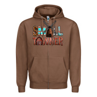 Chestnut small towner Zipper Hoodie - NancyCooperArtShop