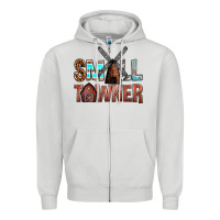 Dove Grey small towner Zipper Hoodie - NancyCooperArtShop