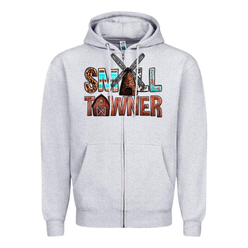 Small Towner Zipper Hoodie by NancyCooperArtShop | Teevron