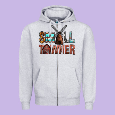 Small Towner Zipper Hoodie Designed By Nancycooperartshop