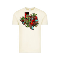 Vintage Arctic cactus christmas texas map Vintage Tee - JahusDesignShop