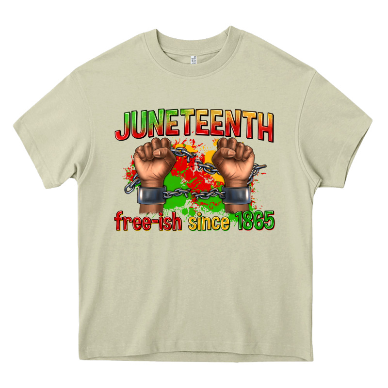 Juneteenth Free Ish Since 1865 Heavy Core Tee by texasbilliewilder | Teevron