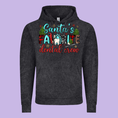 Santas Favorite Dental Crew Vintage Hoodie Designed By Jahusdesignshop