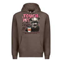 Coffee touch my coffee and ill slap you so hard grumpy ca Premium Hoodie - JahusDesignShop