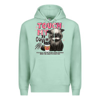 Seafoam touch my coffee and ill slap you so hard grumpy ca Premium Hoodie - JahusDesignShop