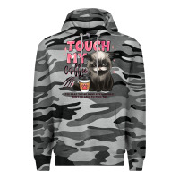 Slate Camo touch my coffee and ill slap you so hard grumpy ca Premium Hoodie - JahusDesignShop