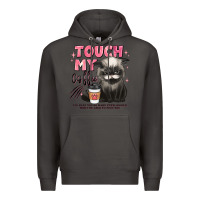 Smoke touch my coffee and ill slap you so hard grumpy ca Premium Hoodie - JahusDesignShop