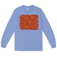 Colony Blue serape turquoise  leather background Long Sleeve Tee - Jasminsmagicworld