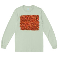 Matcha serape turquoise  leather background Long Sleeve Tee - Jasminsmagicworld