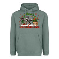 Sage merry spinosaurusmas Heavyweight Hoodie - LillyAllenDesigns