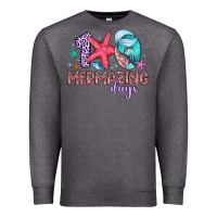 Charcoal Heather 100 mermazing days Premium Sweatshirt - Artiststas