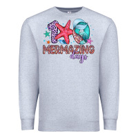 Heather Grey 100 mermazing days Premium Sweatshirt - Artiststas
