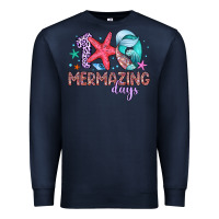 Navy 100 mermazing days Premium Sweatshirt - Artiststas