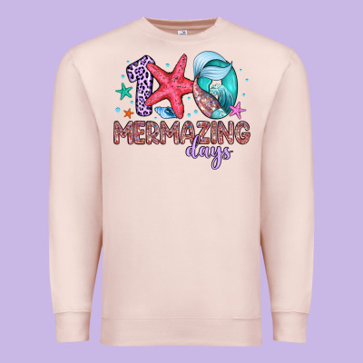 100 Mermazing Days Premium Sweatshirt Designed By Artiststas