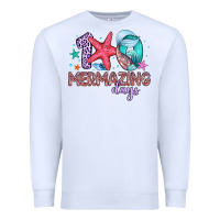 White 100 mermazing days Premium Sweatshirt - Artiststas