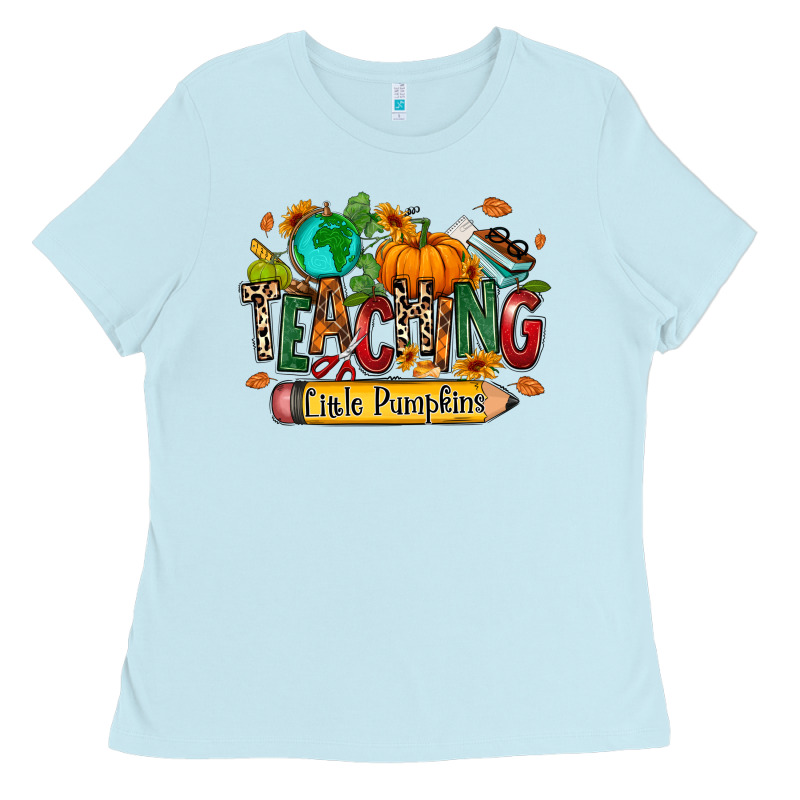 Teaching Little Pumpkins Ladies Tee by RanaPortraitStore | Teevron