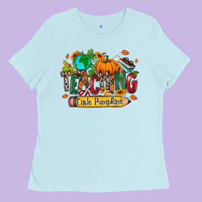 Ladies Tee Teaching little pumpkins