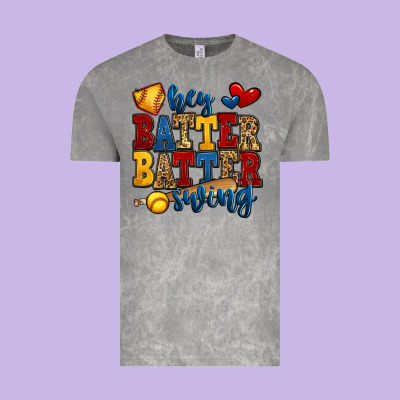 Hey Batter Batter Swing Softball Vintage Tee Designed By Jasminsmagicworld