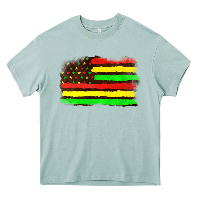 Juneteenth Flag Heavy Core Tee by texasbilliewilder | Teevron