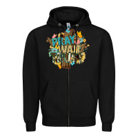 Black pray wait trust crosses christian Zipper Hoodie - NancyCooperArtShop