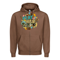 Chestnut pray wait trust crosses christian Zipper Hoodie - NancyCooperArtShop