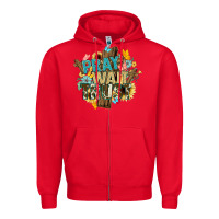 Red pray wait trust crosses christian Zipper Hoodie - NancyCooperArtShop