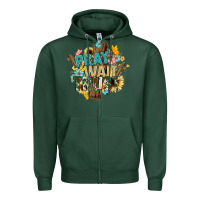 Sports Green pray wait trust crosses christian Zipper Hoodie - NancyCooperArtShop